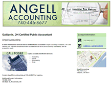 Tablet Screenshot of angellaccounting.com